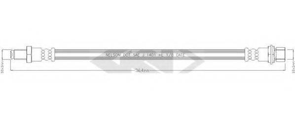 TOYOTA 90947-02A13 Гальмівний шланг
