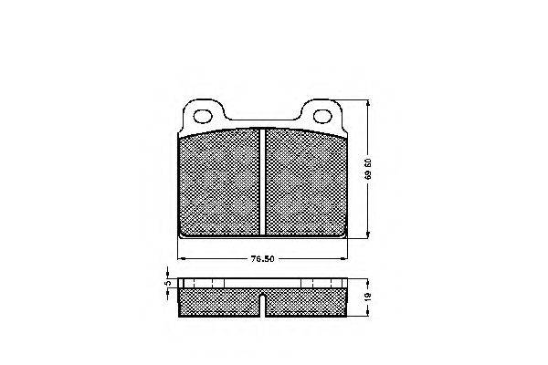 VW 211 698 151 E Комплект гальмівних колодок, дискове гальмо
