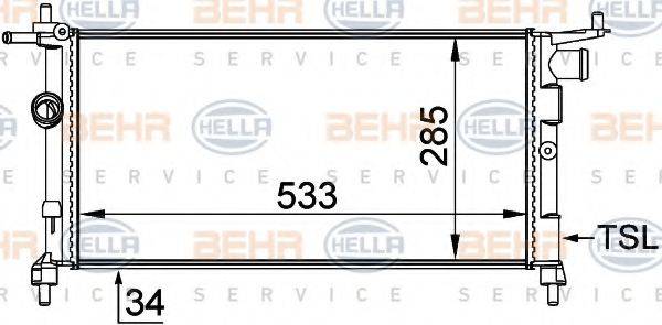 BEHR HELLA SERVICE 8MK 376 712-001