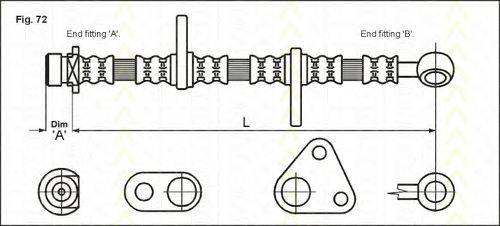 TRISCAN 815040122 Гальмівний шланг