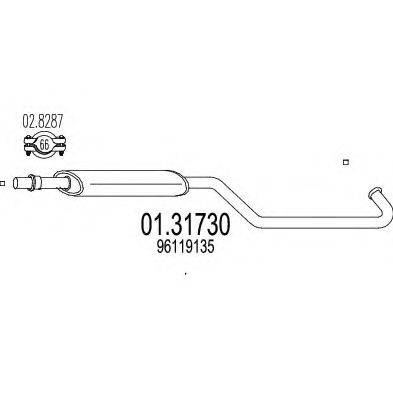 MTS 10620 Передглушувач вихлопних газів