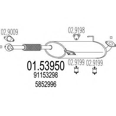 TIMAX 230630 Середній глушник вихлопних газів