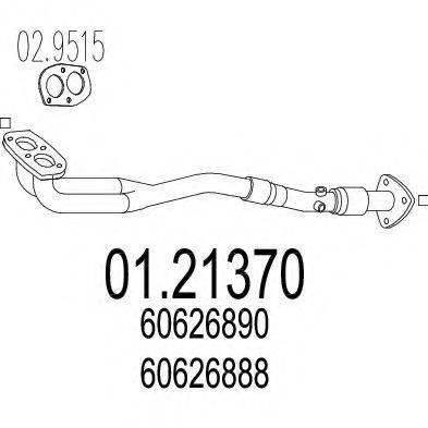 CISAM 162701 Труба вихлопного газу