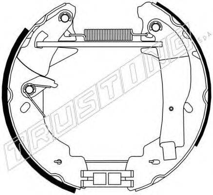 METELLI 51-0308 Комплект гальмівних колодок