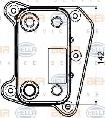 MERCEDES-BENZ A 611 188 01 01 масляний радіатор, моторне масло