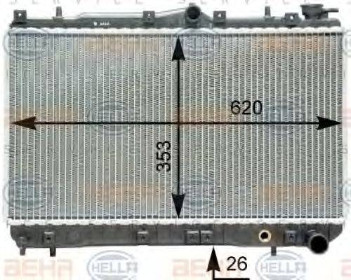 HYUNDAI 25310-24100 Радіатор, охолодження двигуна