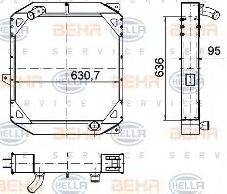 GERI 10554 Радіатор, охолодження двигуна