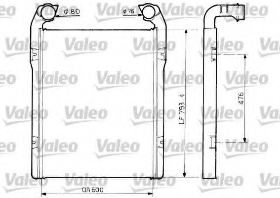 VALEO 77507 Інтеркулер