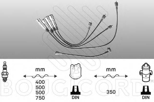 VW 070 998 031 Комплект дротів запалювання
