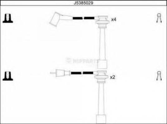 NIPPARTS J5385029 Комплект дротів запалювання