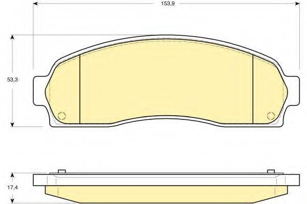 GIRLING 25068 Комплект гальмівних колодок, дискове гальмо