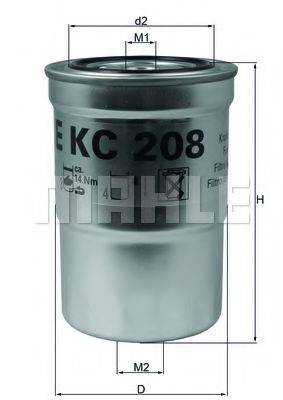 MAHLE ORIGINAL KC208 Паливний фільтр