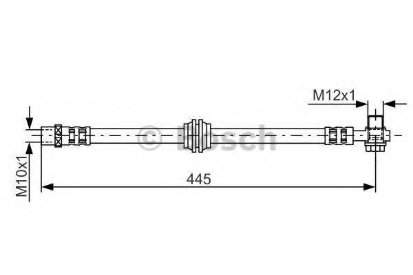 CF GOMMA 512077 Гальмівний шланг
