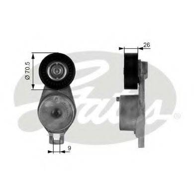 JEEP 4861277AB Натяжна планка, полікліновий ремінь