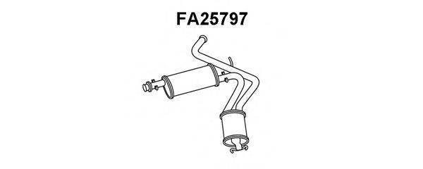 ALFAROME/FIAT/LANCI 1726F9 Глушник вихлопних газів кінцевий