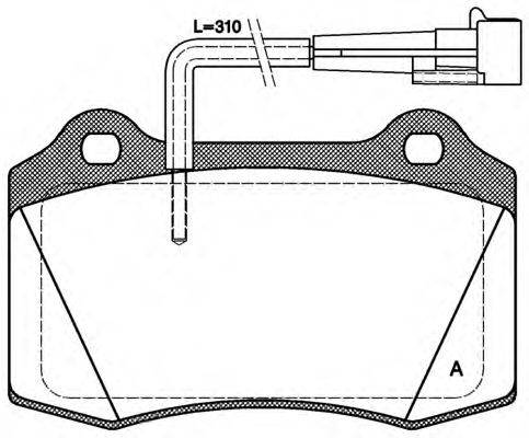 OPEN PARTS 21381 Комплект гальмівних колодок, дискове гальмо