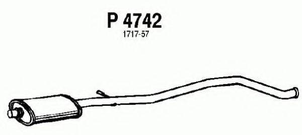 FENNO 4742 Середній глушник вихлопних газів