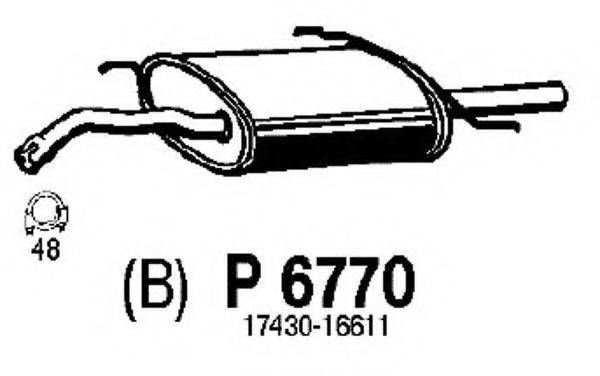 FENNO 6770 Глушник вихлопних газів кінцевий