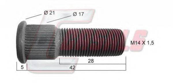 CASALS 21453 Болт кріплення колеса