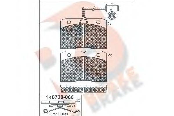 R BRAKE RB0730-066
