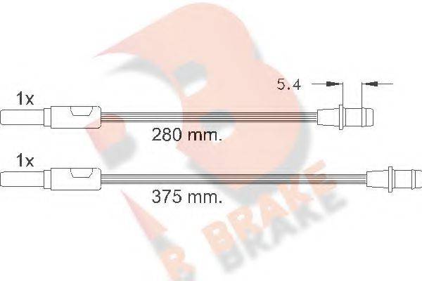 R BRAKE 21609 Сигналізатор, знос гальмівних колодок