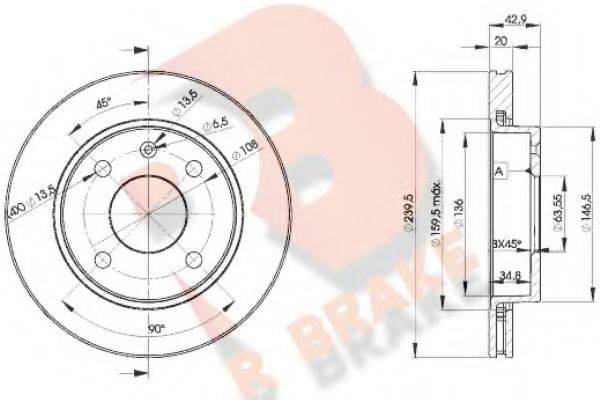 R BRAKE 78RBD21064
