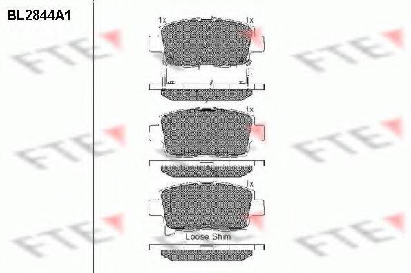 FTE 25318 Комплект гальмівних колодок, дискове гальмо