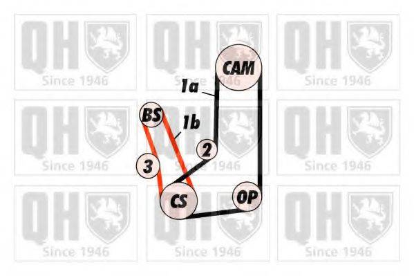 QUINTON HAZELL QBK523 Комплект ременя ГРМ